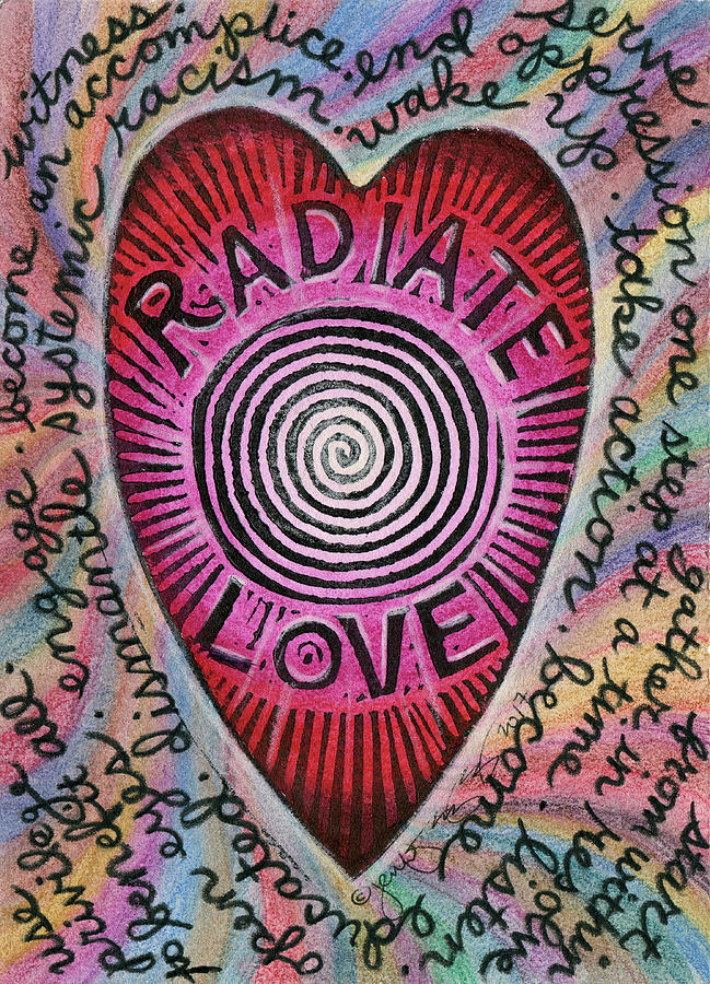 Radiate Love AND... Mixed Media by Jennifer Mazzucco