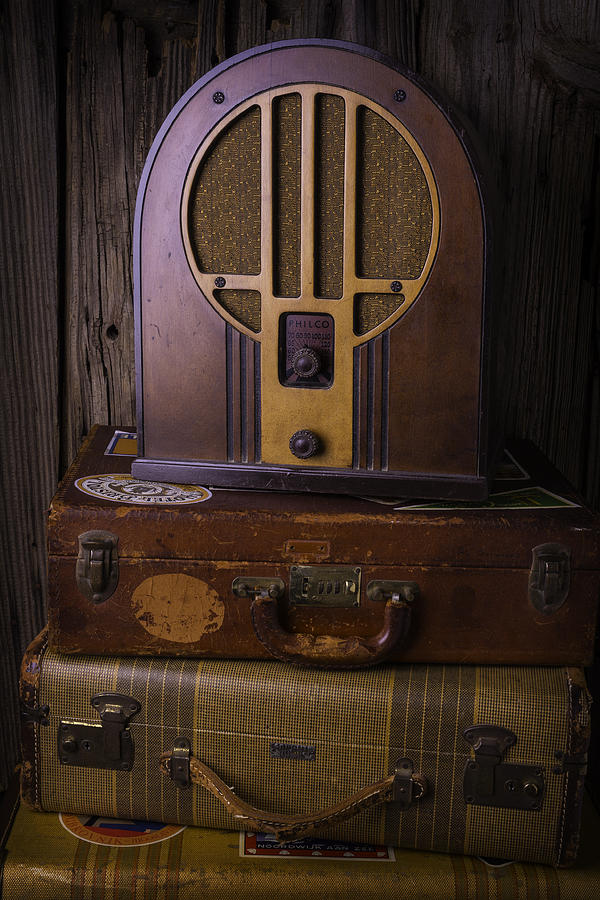 Radio And Suitcases Photograph by Garry Gay