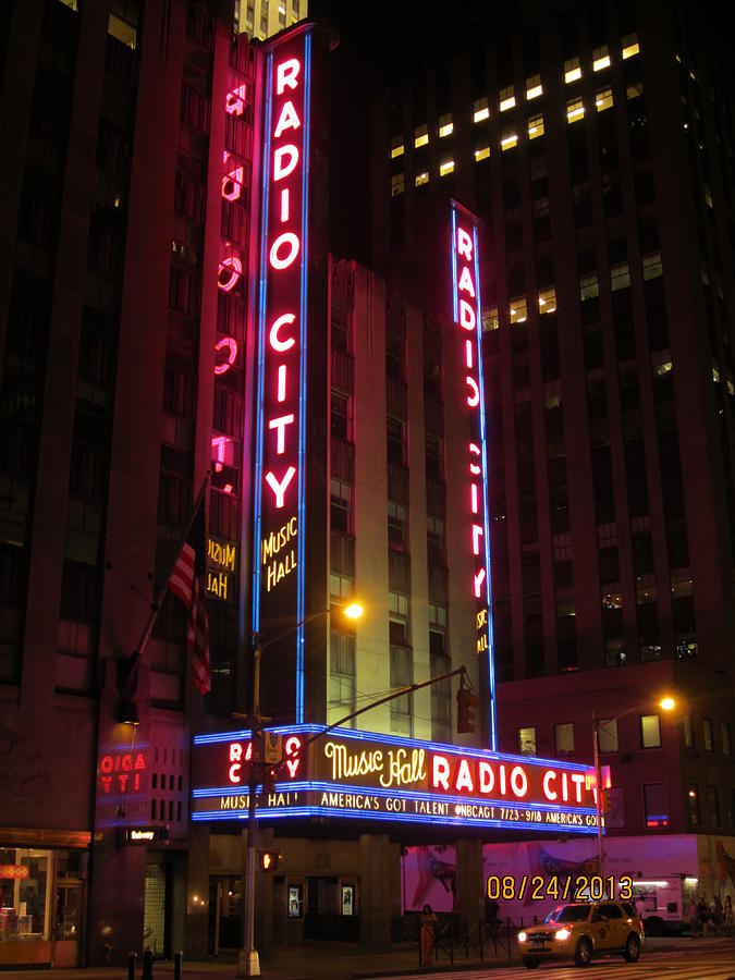 Music Photograph - Radio City music hall by Aaron Martens