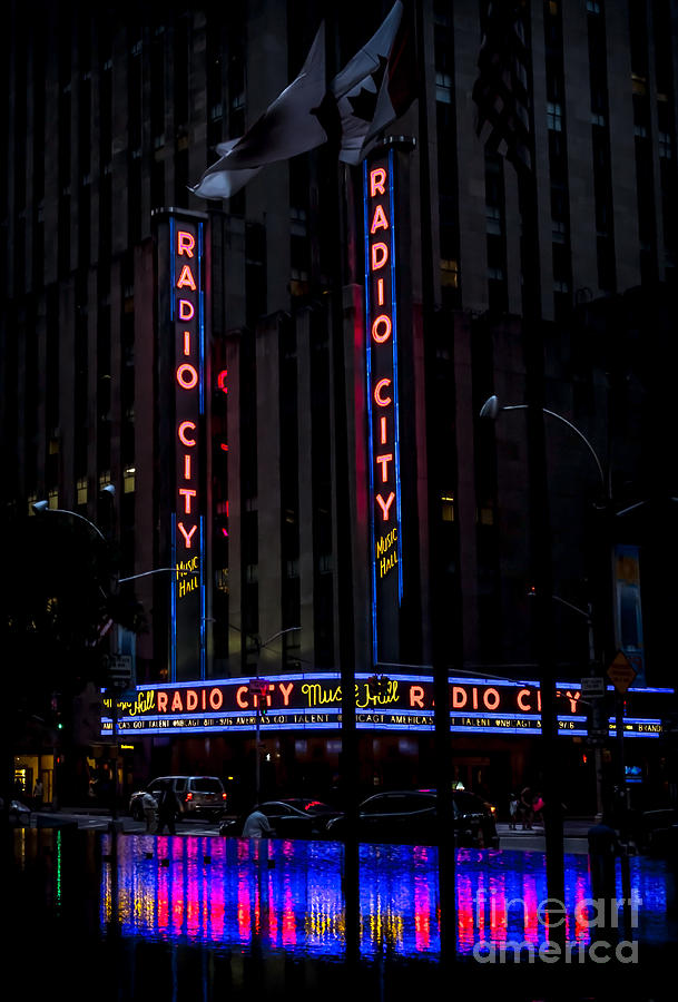 New York City Photograph - Radio City Music Hall at Dawn by James Aiken