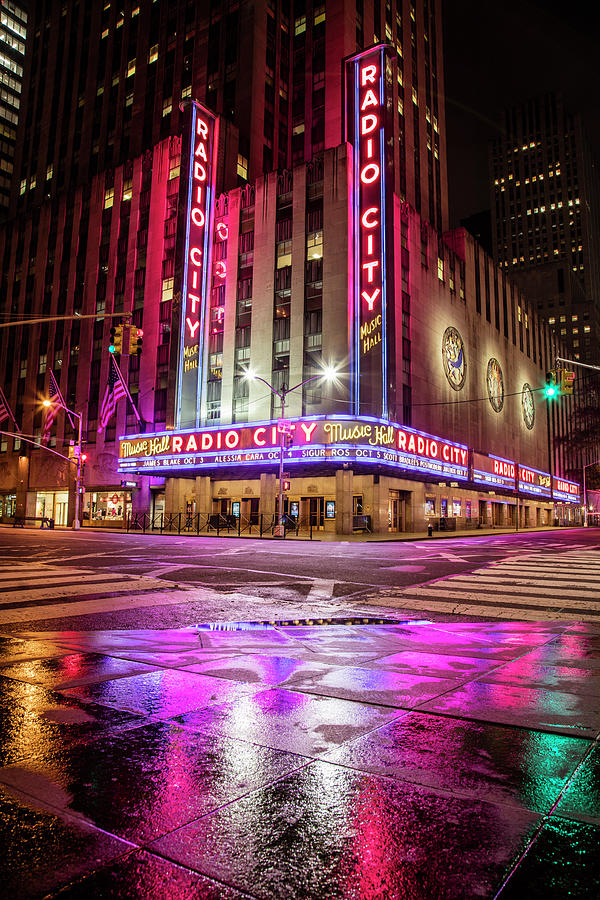 Radio City Music Hall From Corner Photograph by John McGraw