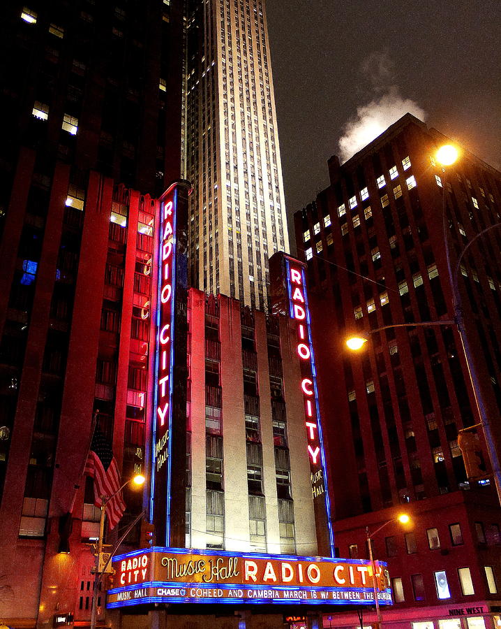 RADIO CITY on a COLD MARCH NIGHT Photograph by Jack Riordan