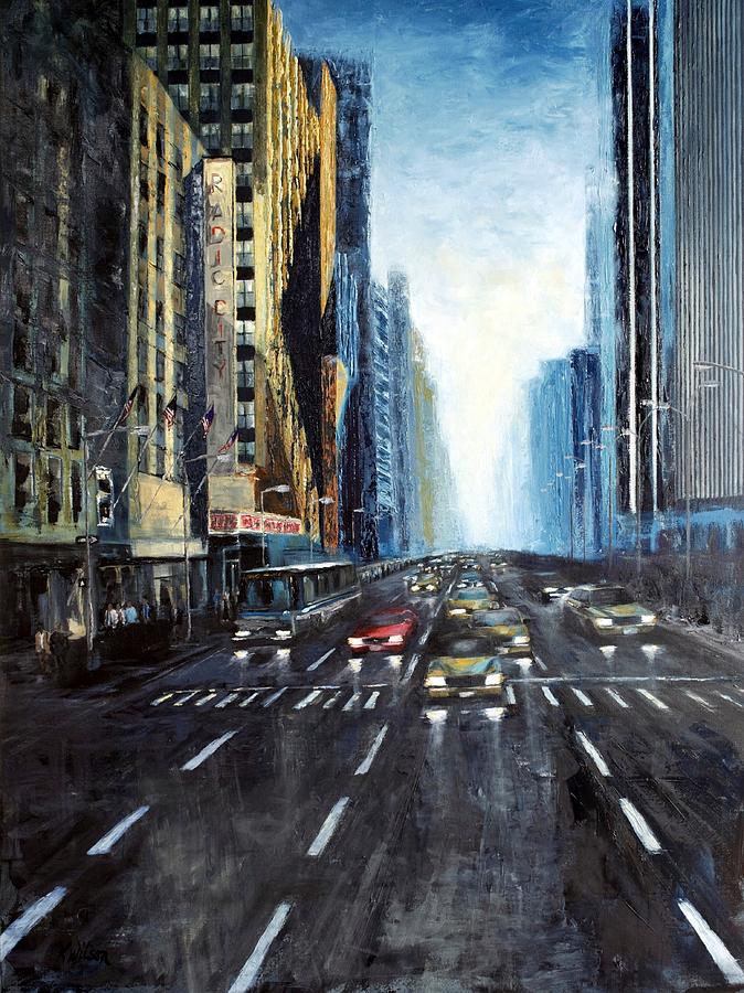 Radio City Shadows Painting by Ken Wilson - Fine Art America