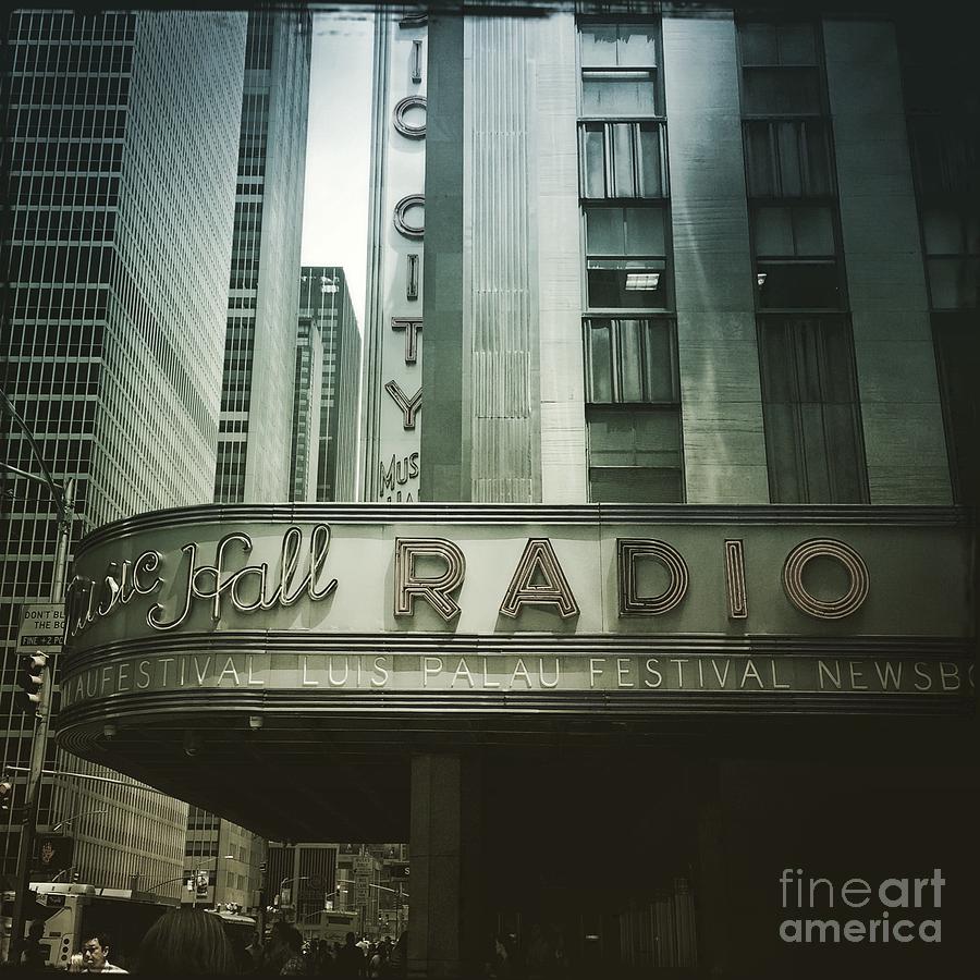 New York City Photograph - Radio Daze - Radio City Music Hall New York by Miriam Danar