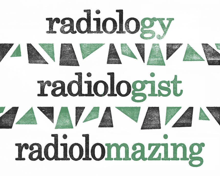 Radiology Digital Art - Radiology Poster - Funny Grammar by Flo Karp