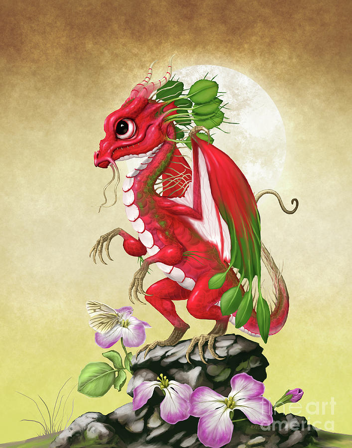 Dragon Digital Art - Radish Dragon by Stanley Morrison