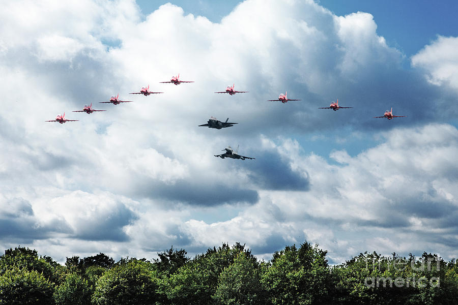 RAF Fly By Digital Art by Airpower Art