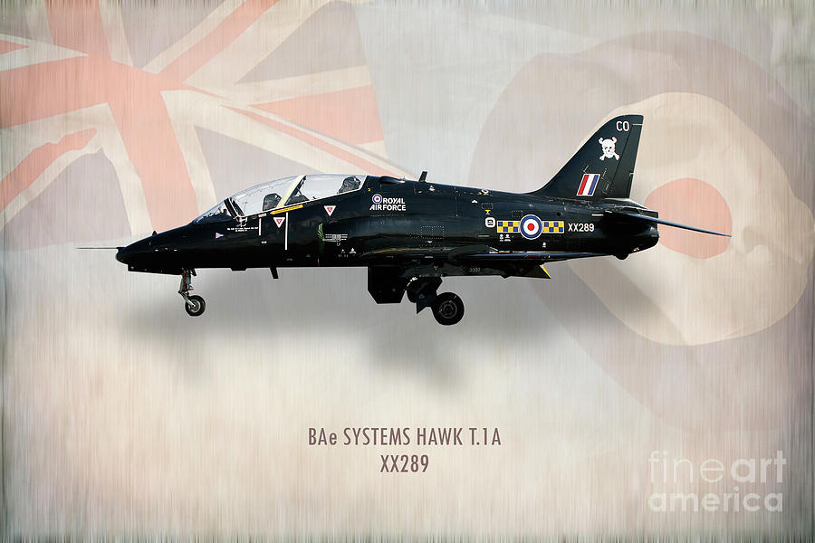 RAF Hawk T.1A XX289 Digital Art by Airpower Art
