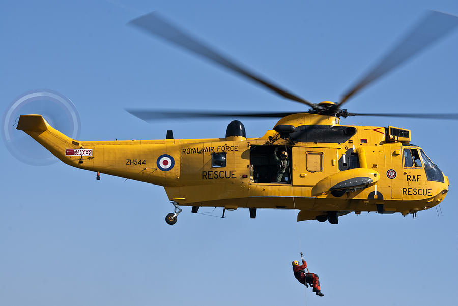 RAF Sea King Search and Rescue Helicopter 2 Photograph by Steve Purnell