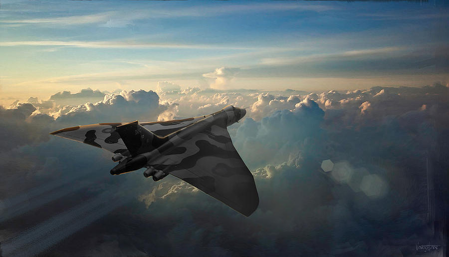 RAF Vulcan Sunrise Digital Art by James Vaughan