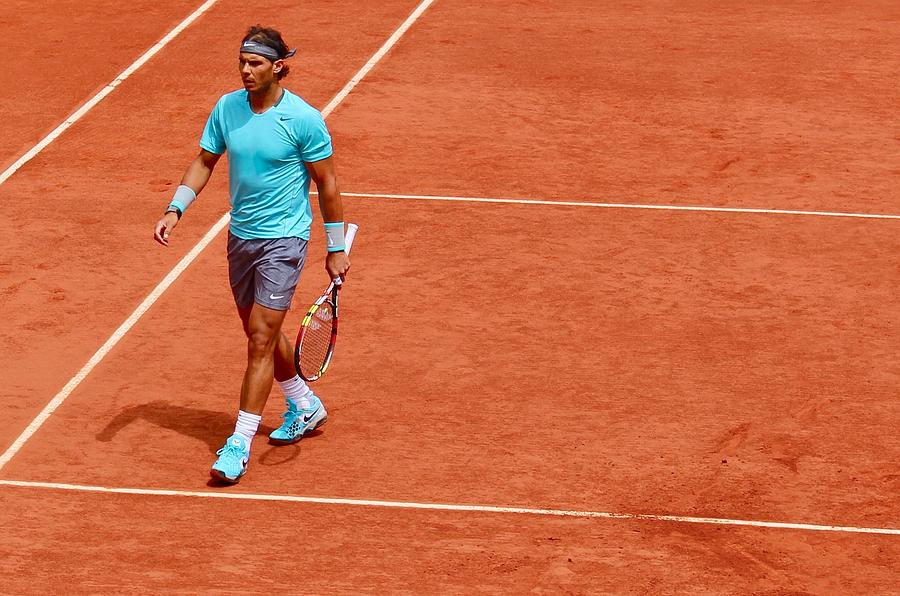 Rafa Nadal Between Points Photograph