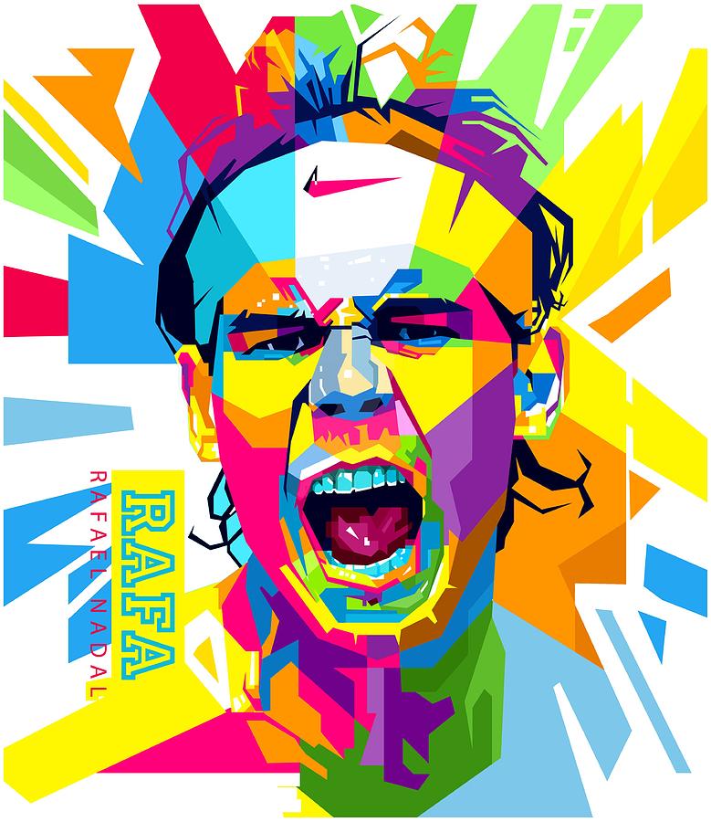 Tennis Digital Art - Rafael Nadal by Tomi Saja