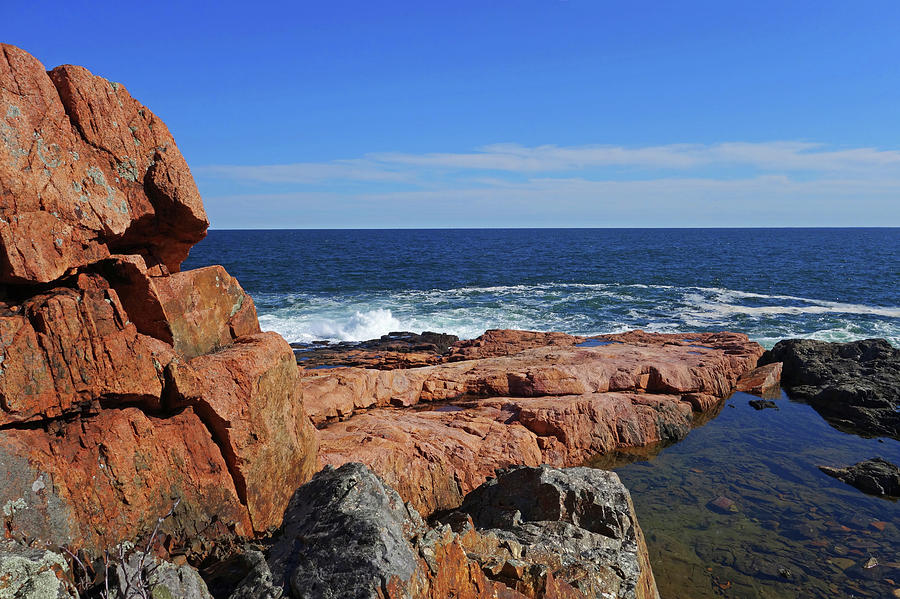 Rafes Chasm Gloucester MA North Shore Rocky Photograph by Toby McGuire