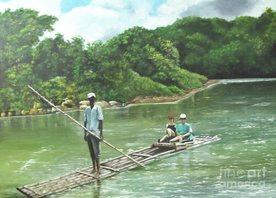 Rafting  Painting by Kenneth Harris