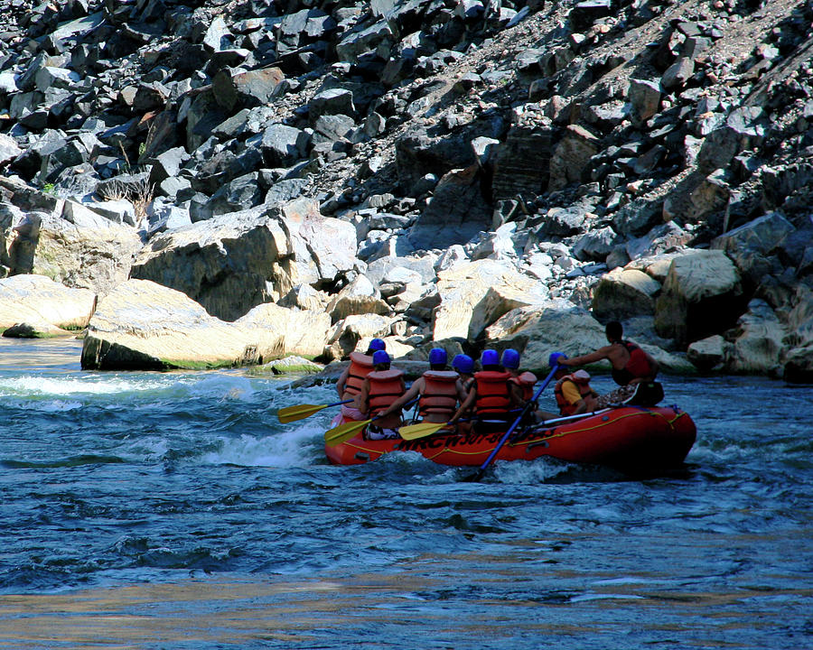 Rafting the Wind River Canyon 1 Photograph by George Jones