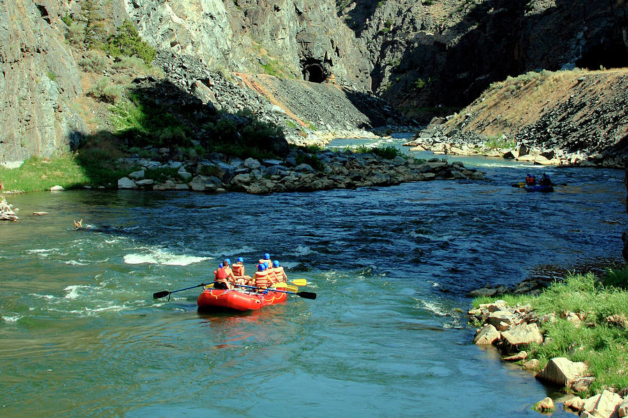 Rafting the Wind River Canyon 2 Photograph by George Jones