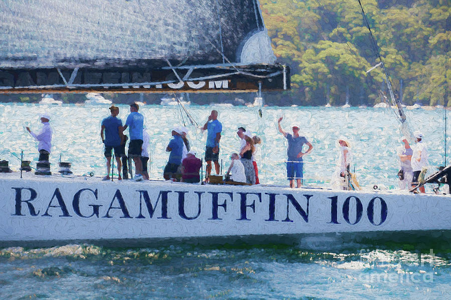 Ragamuffin 100 on Sydney Harbour Photograph by Sheila Smart Fine Art Photography