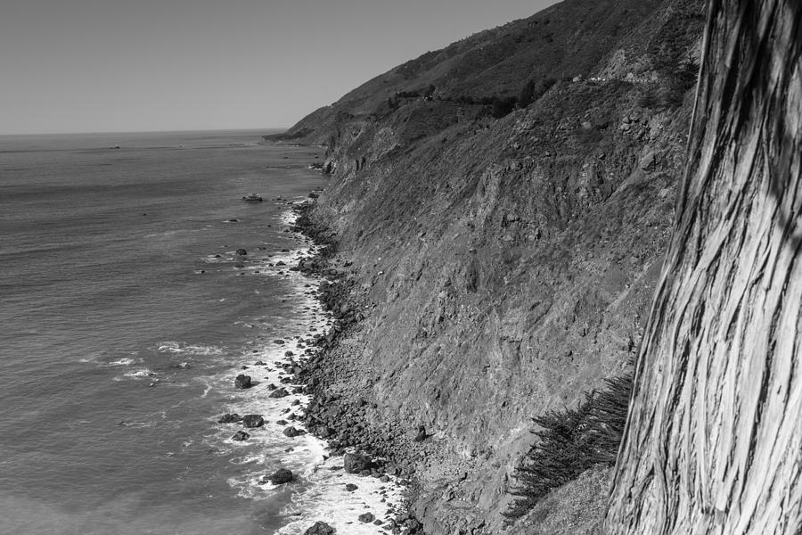 Ragged Point View Black and White  Photograph by John McGraw