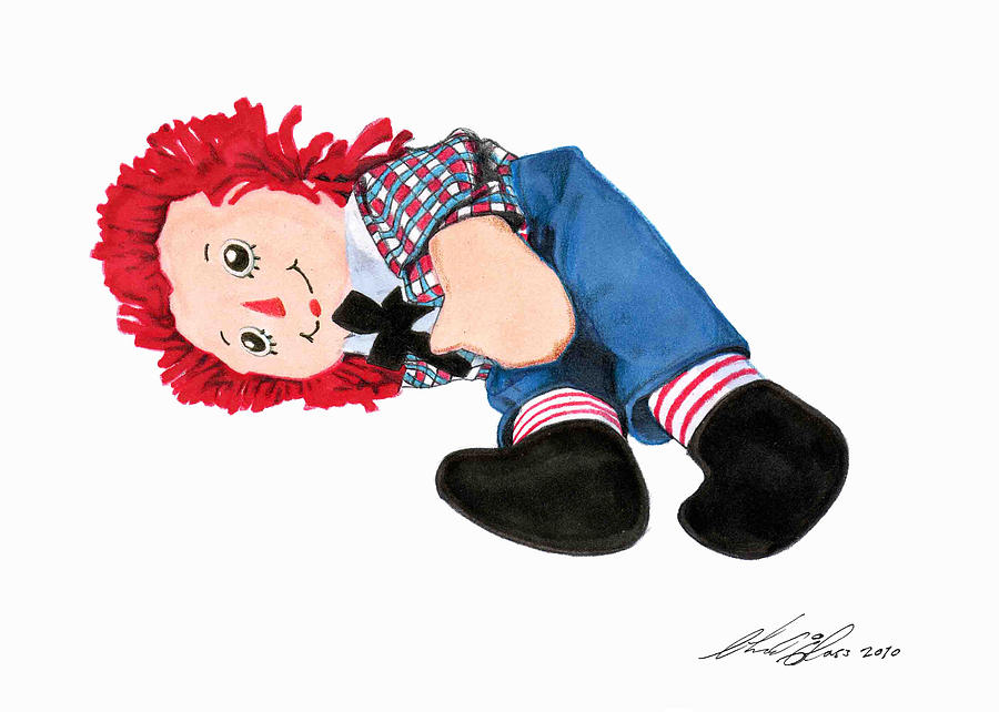 Raggedy Andy Drawing by Chad Glass Fine Art America