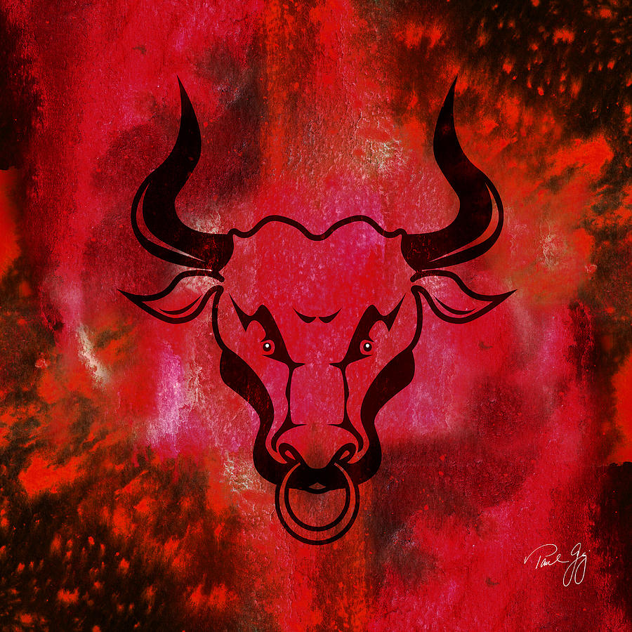 Raging Bull Mixed Media by Paul Gaj