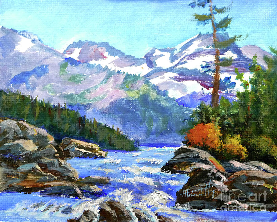 Raging River Painting