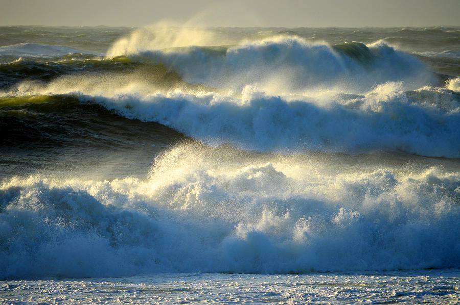 Raging Winter Sea Photograph by Dianne Cowen Cape Cod Photography