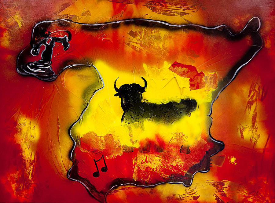 Music Painting - Raices - My roots by Artista Elisabet