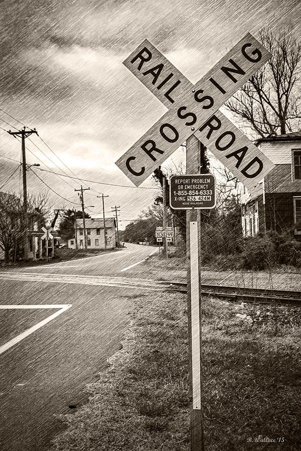 Rail Road Crossing Photograph by Brian Wallace