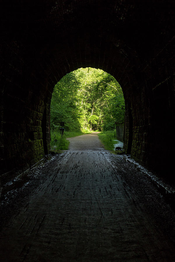 Rail Trail Tunnel Inside 2 A Photograph By John Brueske - Fine Art America