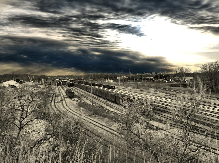 Rail Yard 4 Photograph by Scott Hovind
