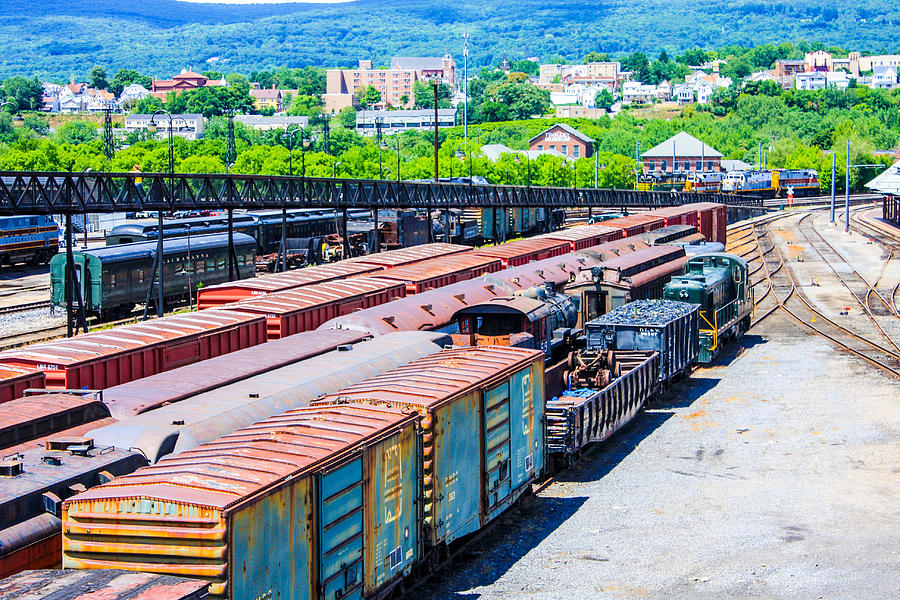 Rail Yard Photograph by William Rogers