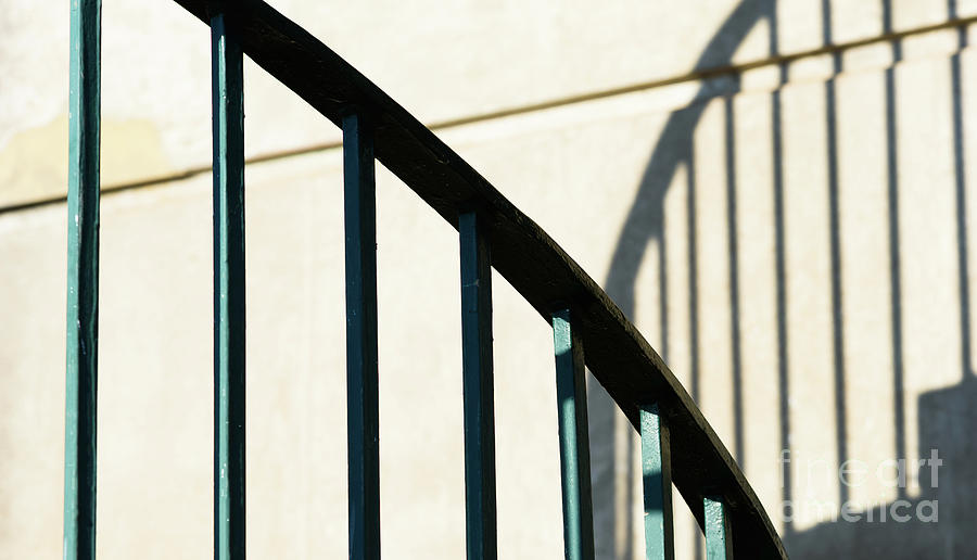 Railings and shadows Photograph by Colin Rayner