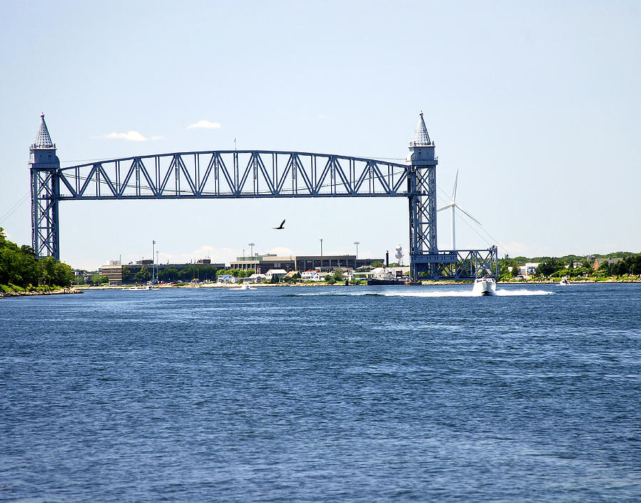 Beach Photograph - Railroad Bridge Cape Cod Canal by Mark Wiley Beach Photograph - Railroad Bridge Cape Cod Canal by Mark Wiley