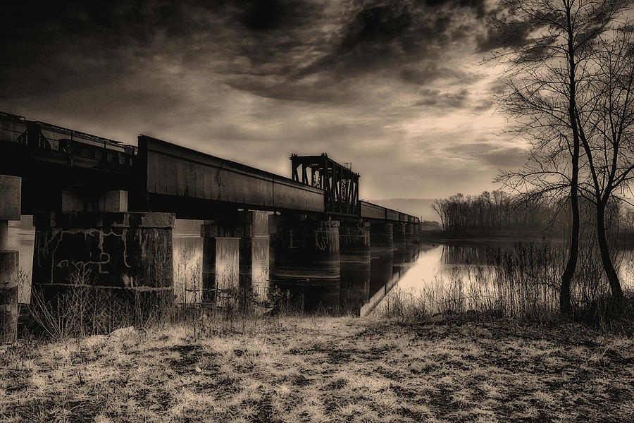 Railroad Bridge on the Osage River DSC00706 Photograph by Greg Kluempers