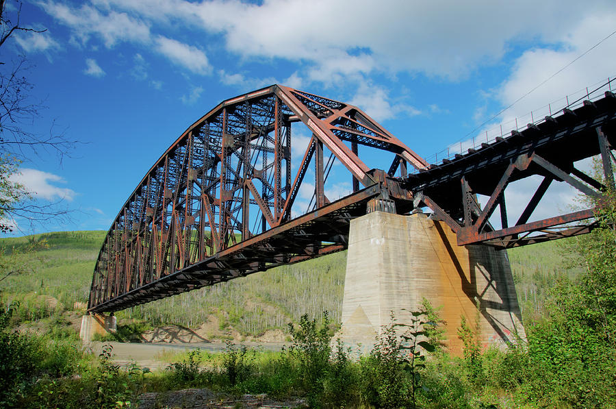 Railroad Bridge over Tanana River - Nenana, Alaska Photograph by Timothy Wildey