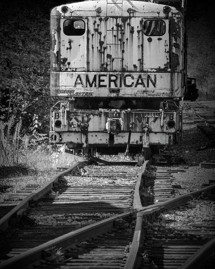 Railroad Crane on the Tracks Photograph by Randall Nyhof
