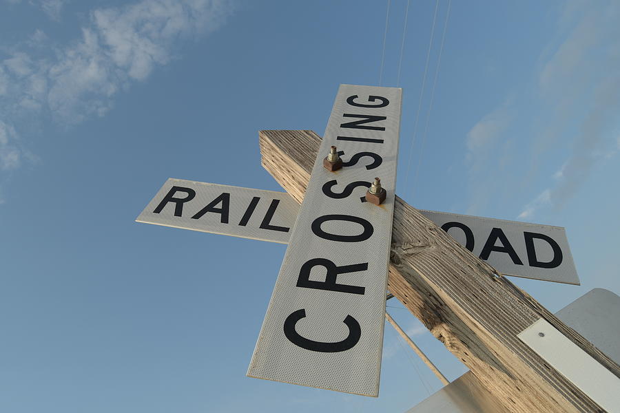 Railroad Crossing Sign by Steven Liveoak Railroad Crossing Sign by Steven Liveoak