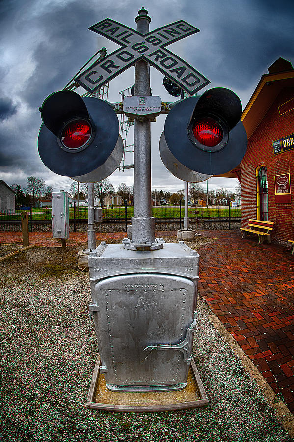 Railroad Crossing Signal Photograph by Dick Pratt
