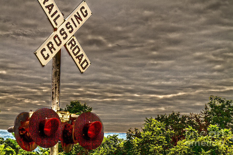 Railroad Crossing Photograph by William Norton