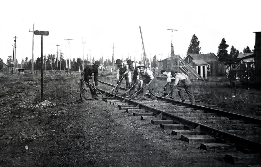 RAILROAD GANDY DANCERS c. 1900 Photograph by Daniel Hagerman