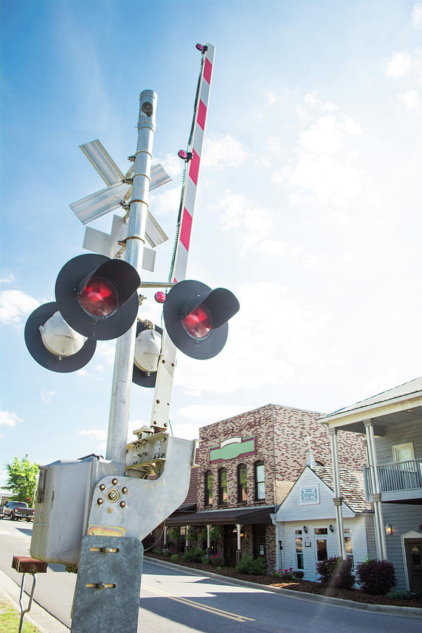 Railroad Lights in Old Town Helena Photograph by Parker Cunningham
