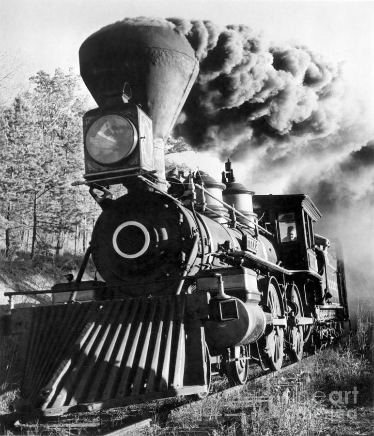 Railroad: Locomotive Photograph by Granger