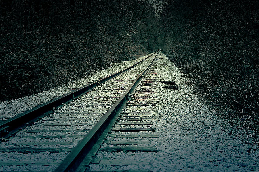 Vintage Photograph - Railroad by Scott Hovind