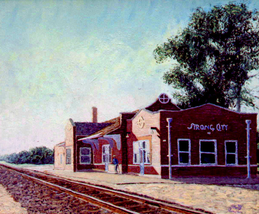 Railroad Station Painting by Stan Hamilton