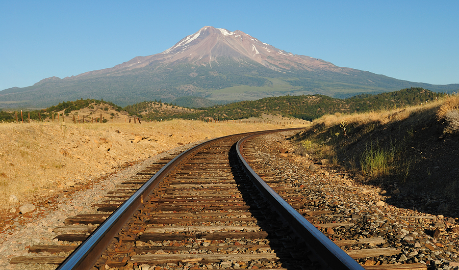 Railroad to the Mountain Photograph by Loree Johnson