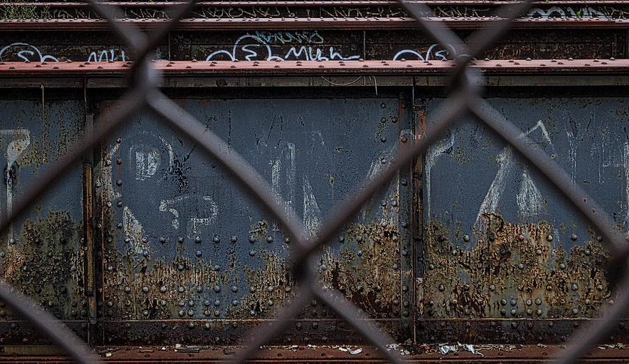 Railroad Trestle Rust and Graffiti Photograph by Stuart Litoff