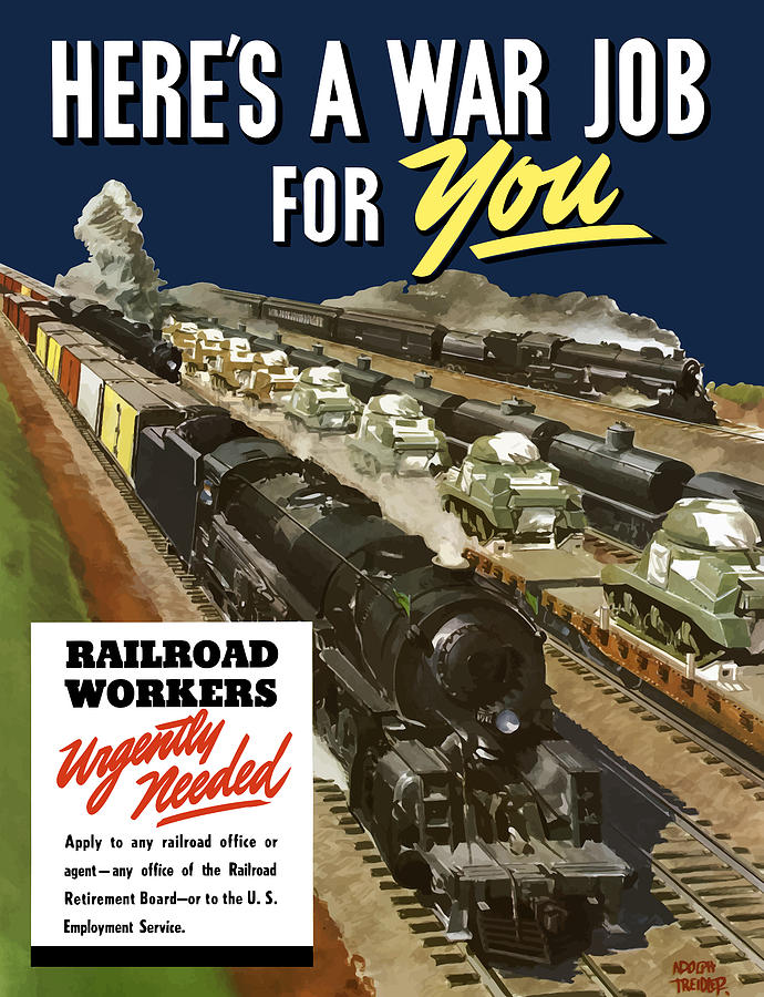 Train Painting - Railroad Workers Urgently Needed by War Is Hell Store