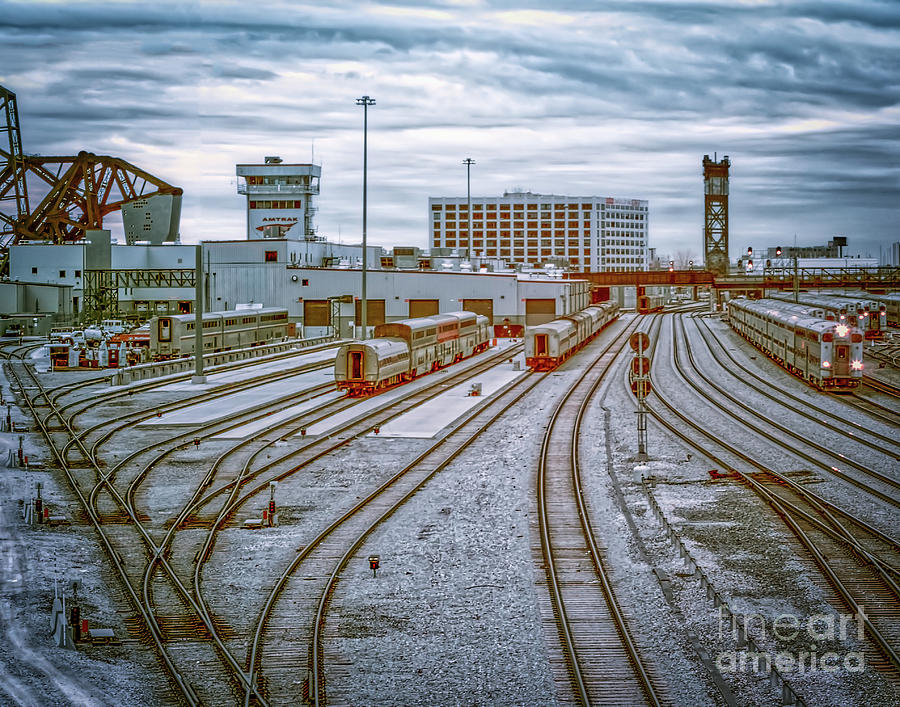 Railroad yard Photograph by Izet Kapetanovic