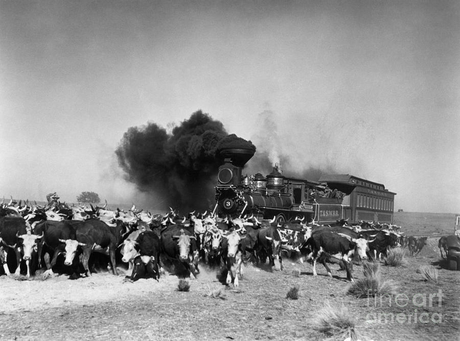 Railroading Photograph by Granger