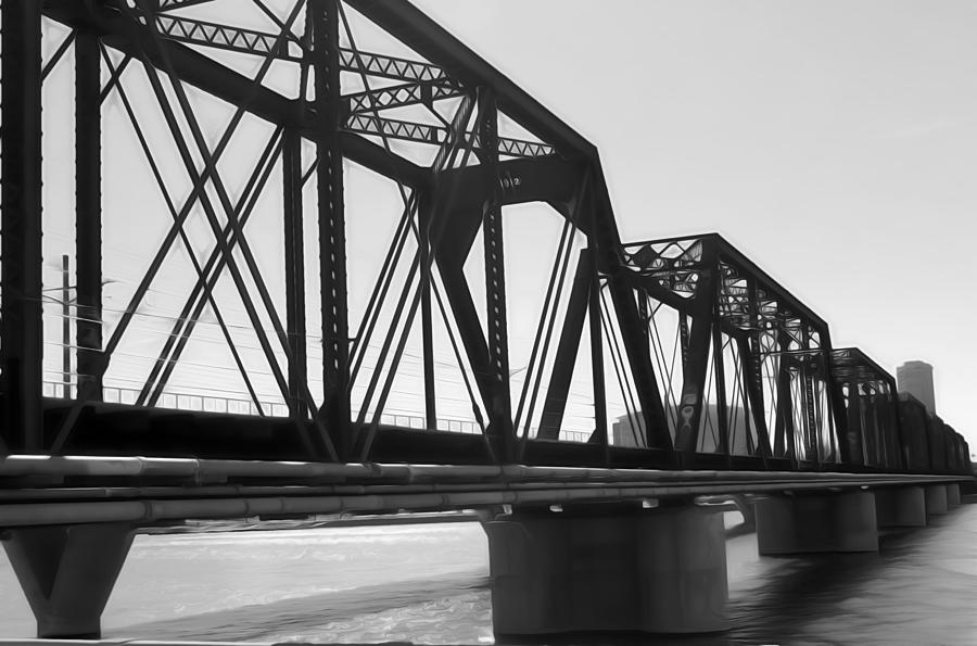 Railway Bridge Digital Art by Dan Stone